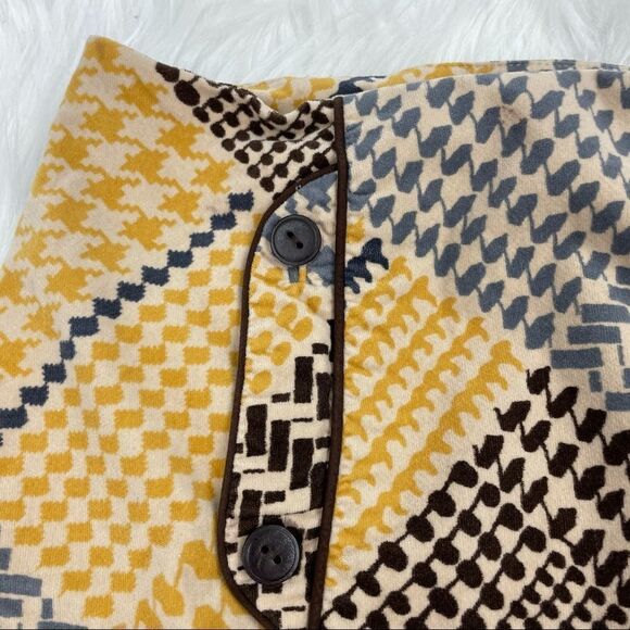 Anthropologie Maeve Patch Houndstooth Midi Skirt - Picture 6 of 6